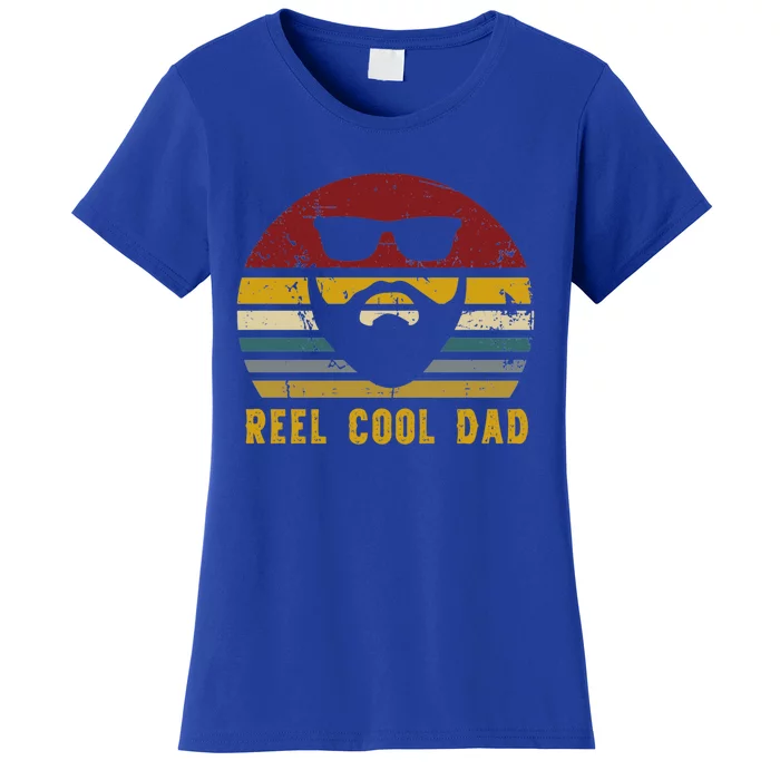 Vintage Reel Cool Dad Rad Fisher Dad Gift Women's T-Shirt