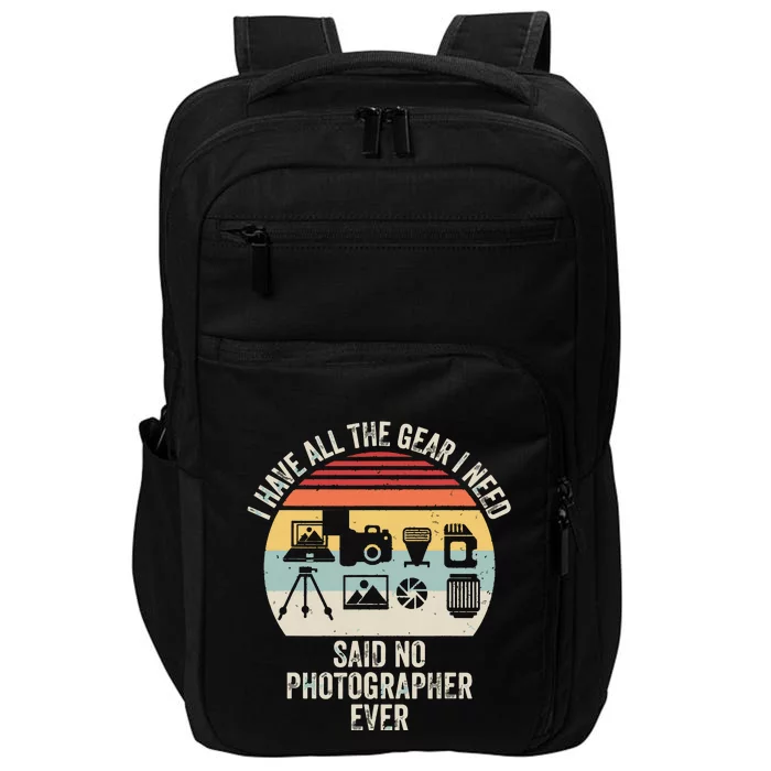 Vintage Retro Camera Photographer Photography Lover Gift Impact Tech Backpack