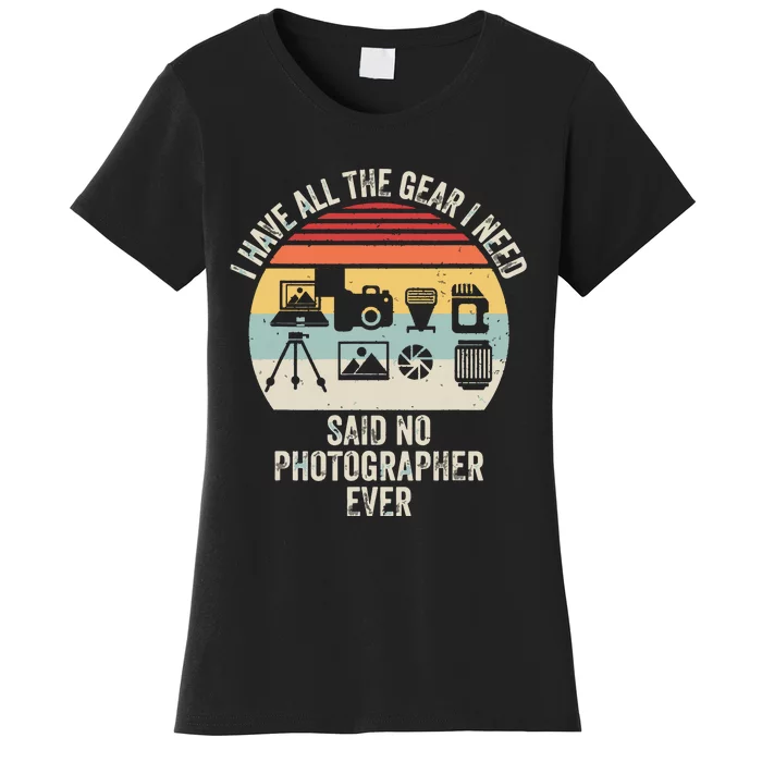 Vintage Retro Camera Photographer Photography Lover Gift Women's T-Shirt