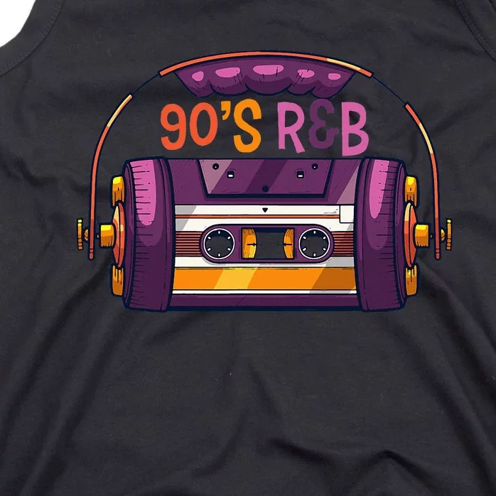 Vibe Retro Cassette Tape Old School 90s R & B Music Rnb Fans Tank Top