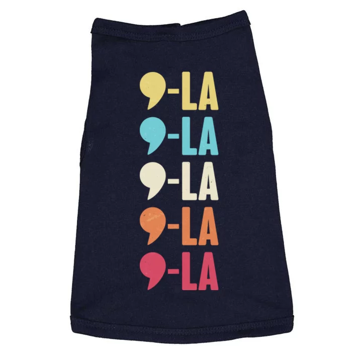 Vintage Retro Comma La Kamala Harris 2024 Doggie Tank