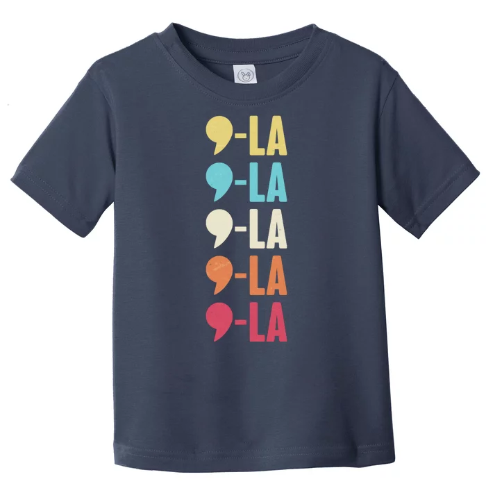 Vintage Retro Comma La Kamala Harris 2024 Toddler T-Shirt