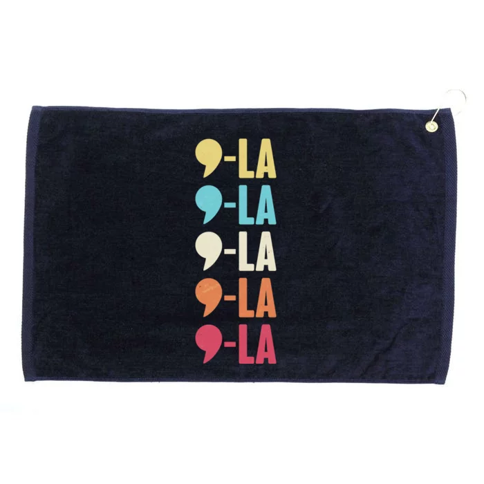 Vintage Retro Comma La Kamala Harris 2024 Grommeted Golf Towel