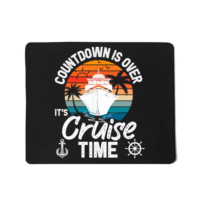 Vintage Retro Countdown Is Over It's Cruise Time Mousepad