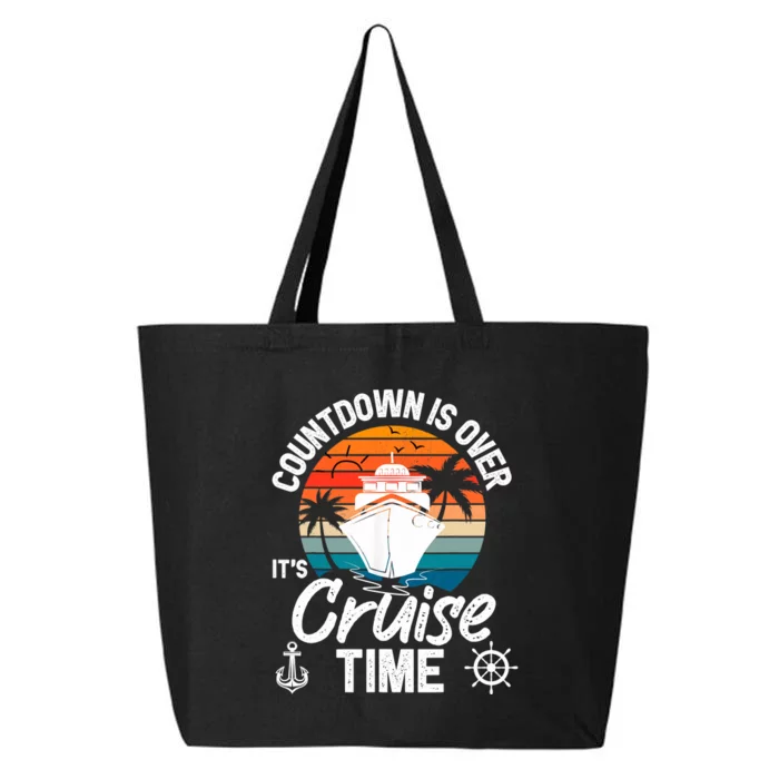 Vintage Retro Countdown Is Over It's Cruise Time 25L Jumbo Tote