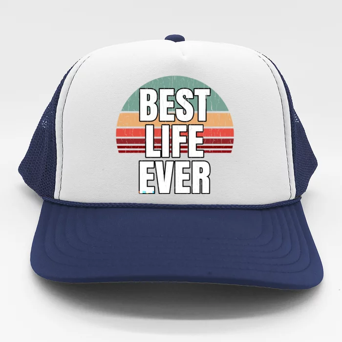 Vintage Retro Design Jw Broadcasting Best Life Ever Gift Trucker Hat