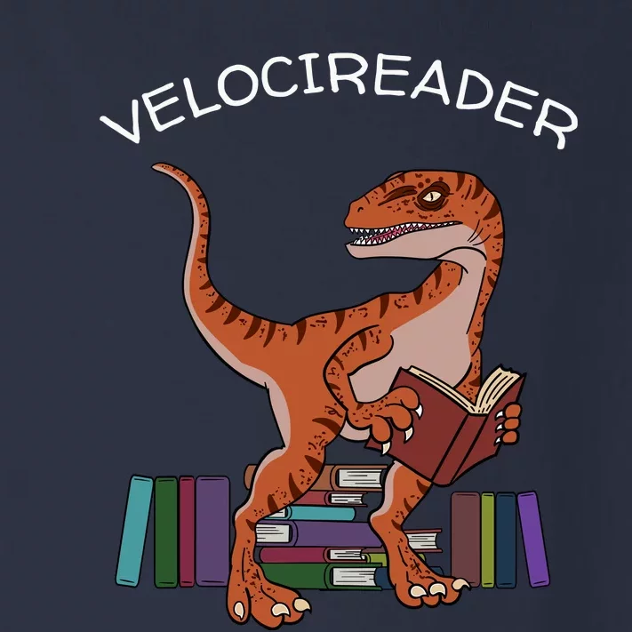 Velocireader Raptor Dinosaur Trex Bookworm Read Booklover Toddler Long Sleeve Shirt