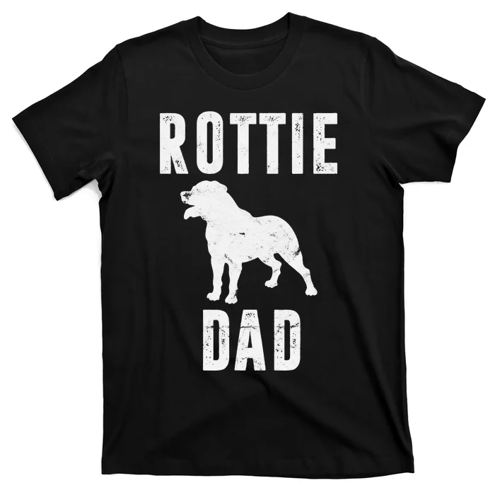 Vintage Rottweiler Dad Gift Rott Dog Daddy Rottie Father T-Shirt