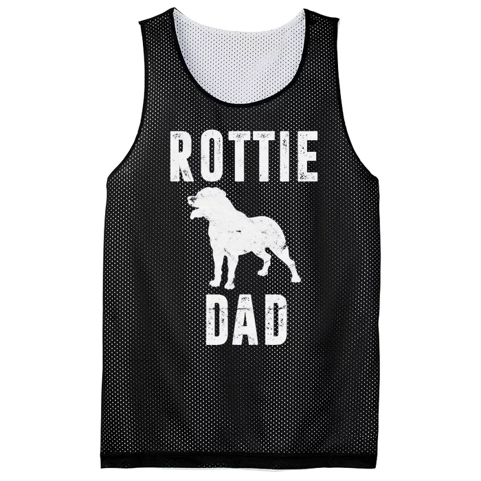 Vintage Rottweiler Dad Gift Rott Dog Daddy Rottie Father Mesh Reversible Basketball Jersey Tank