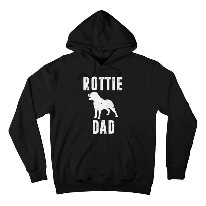 Vintage Rottweiler Dad Gift Rott Dog Daddy Rottie Father Tall Hoodie