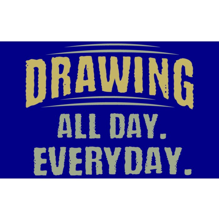 Vintage Retro Design Or Drawing All Day Everyday Gift Bumper Sticker