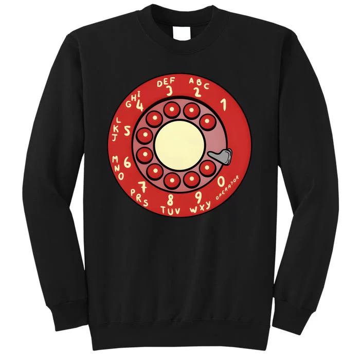 Vintage Rotary Dial Phone Tall Sweatshirt