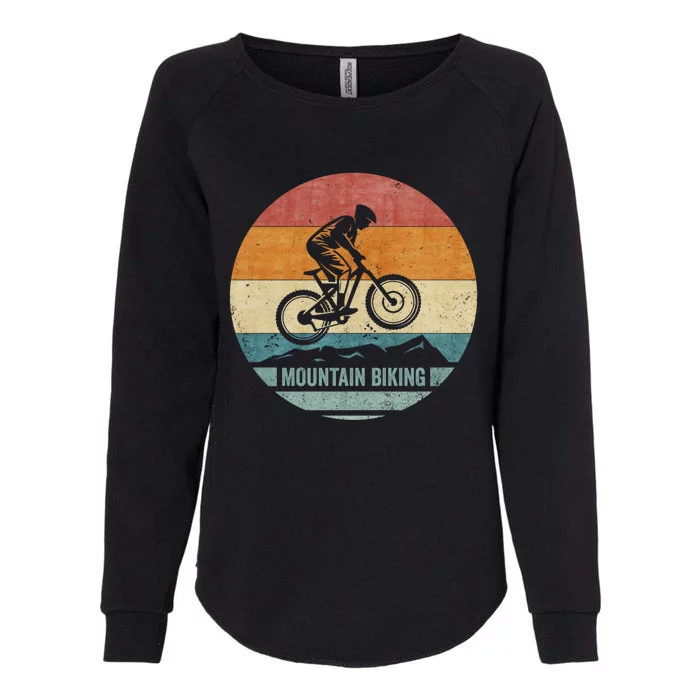 Vintage Retro Downhill Mountain Bike Mtb Mountain Biking Gift Womens California Wash Sweatshirt