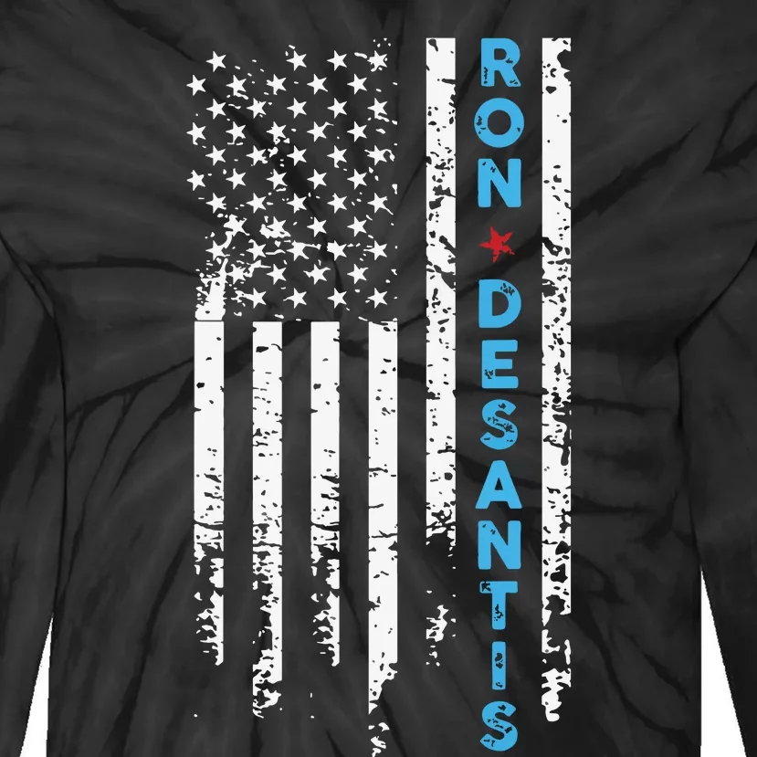 Vote Ron Desantis Campaign 47th President 2024 Tie-Dye Long Sleeve Shirt