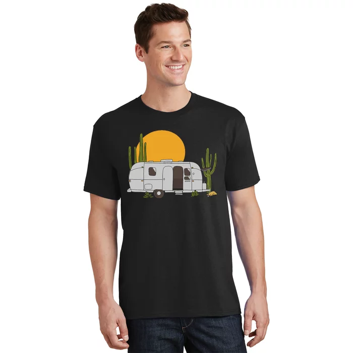 Vintage Retro Desert Sun Airstream Camping Rv T-Shirt