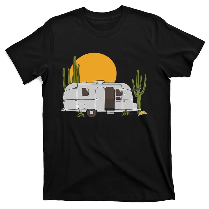 Vintage Retro Desert Sun Airstream Camping Rv T-Shirt