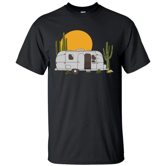 Vintage Retro Desert Sun Airstream Camping Rv Tall T-Shirt