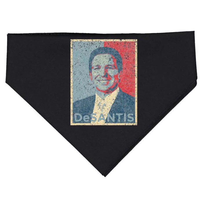 Vote Ron DeSantis For Republican President 2024 Hope Poster USA-Made Doggie Bandana