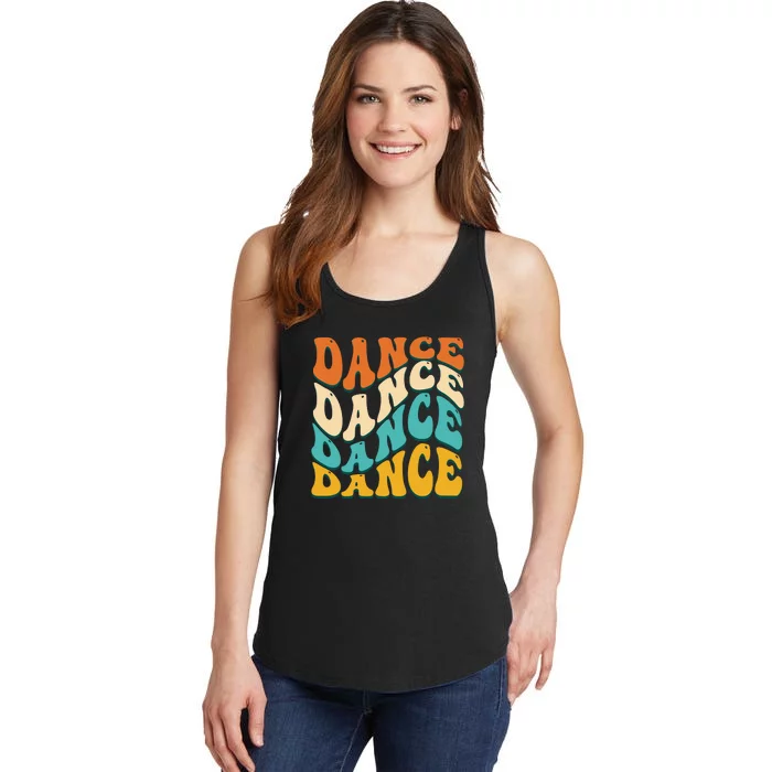 Vintage Retro Dance Gift For Dancer Ladies Essential Tank