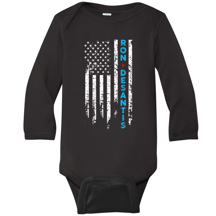 Vote Ron Desantis Campaign 47th President 2024 Baby Long Sleeve Bodysuit