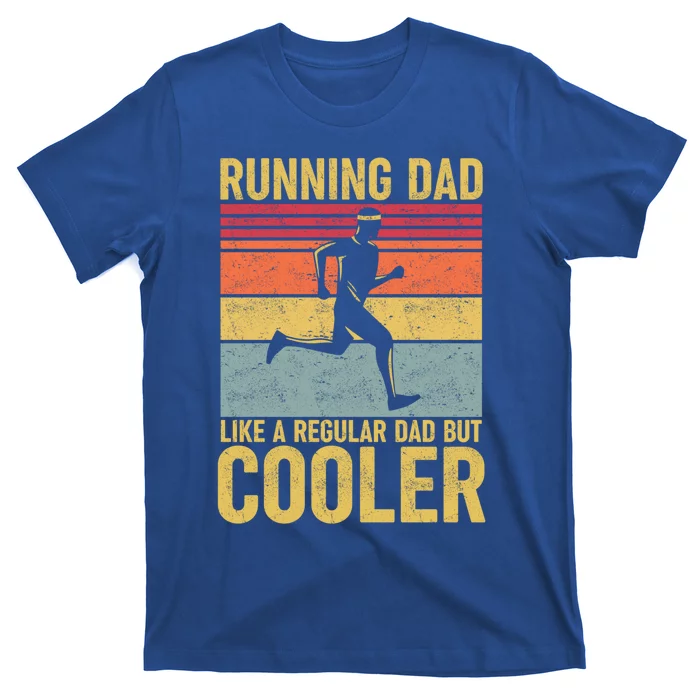 Vintage Running Dad Funny Marathon Runner FatherS Day Gift T-Shirt