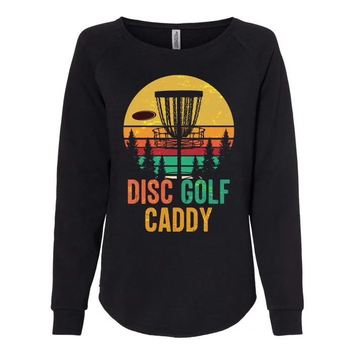 Vintage Retro Disc Golf Caddy Womens California Wash Sweatshirt