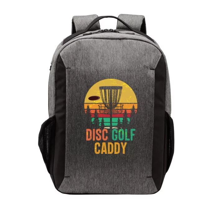 Vintage Retro Disc Golf Caddy Vector Backpack