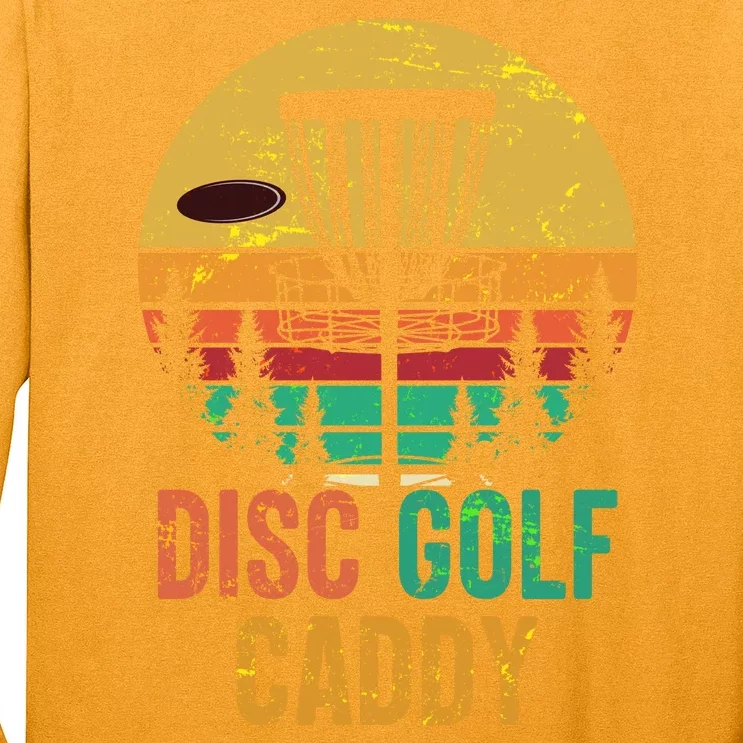 Vintage Retro Disc Golf Caddy Long Sleeve Shirt