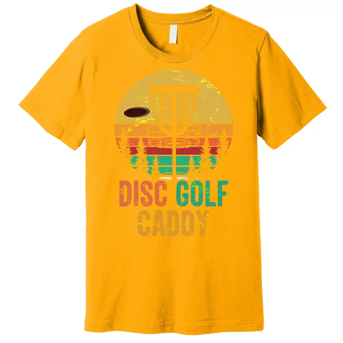 Vintage Retro Disc Golf Caddy Premium T-Shirt