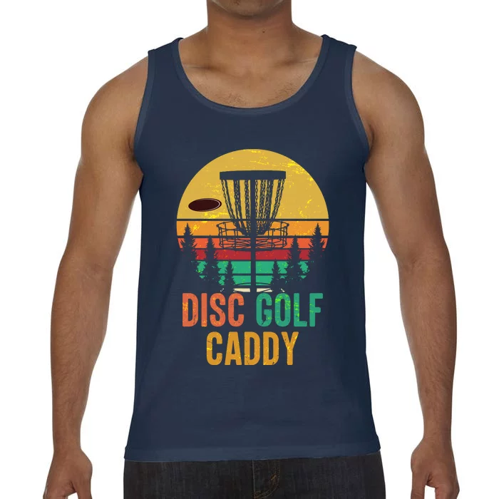 Vintage Retro Disc Golf Caddy Comfort Colors® Tank Top