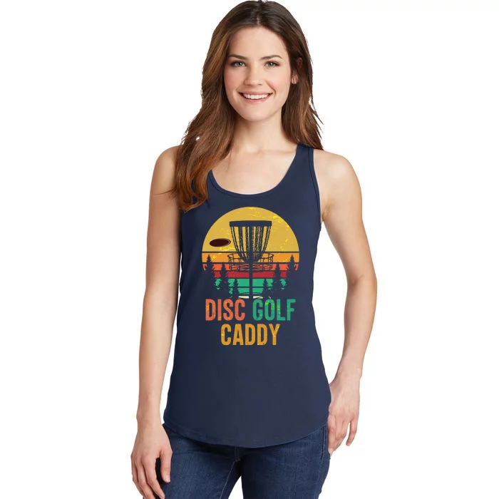 Vintage Retro Disc Golf Caddy Ladies Essential Tank