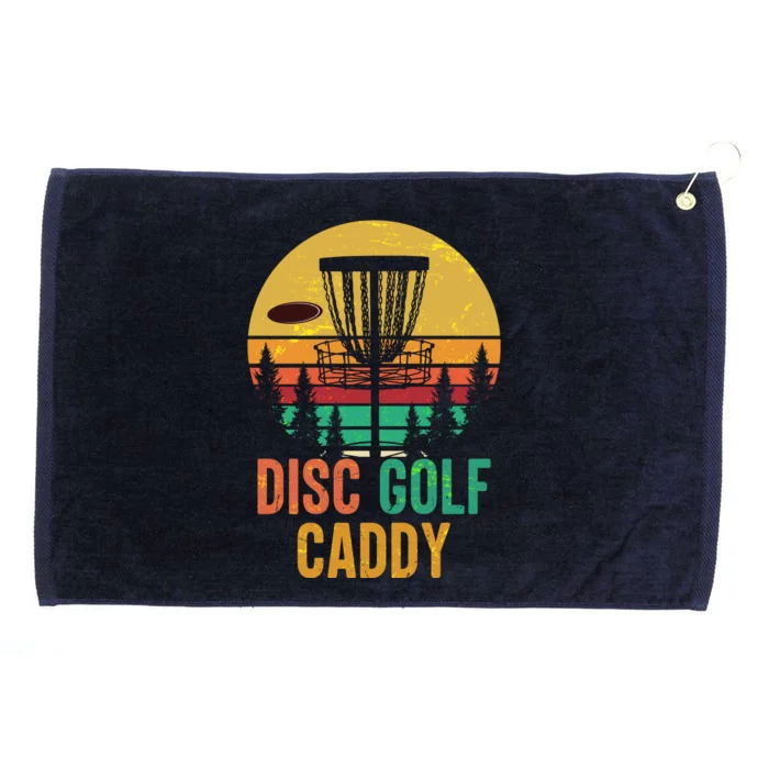 Vintage Retro Disc Golf Caddy Grommeted Golf Towel