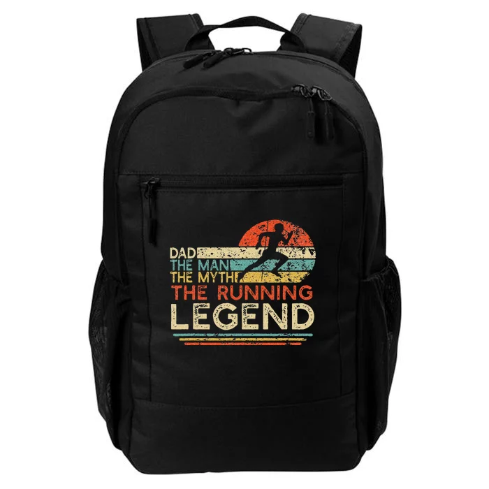 Vintage Running Dad The Man The Myth The Legend Runner Gift Daily Commute Backpack