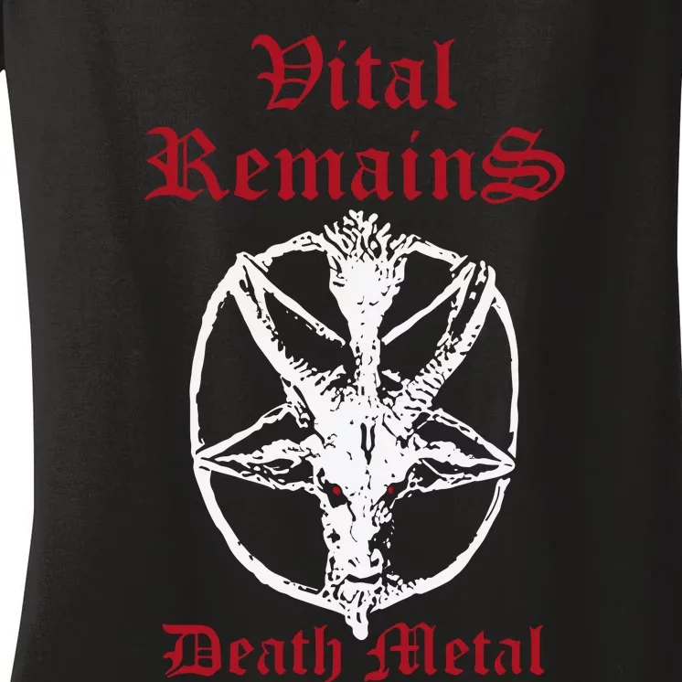 Vital Remains Death Metal Women's V-Neck T-Shirt