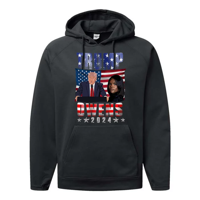 Vote Republican Donald Trump Candace Owens 2024 Election Performance Fleece Hoodie