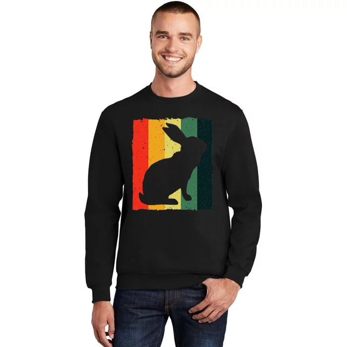 Vintage Rabbit Design Bunny Lover Tall Sweatshirt