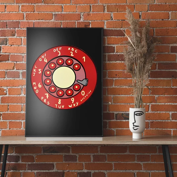 vintage rotary dial phone Poster