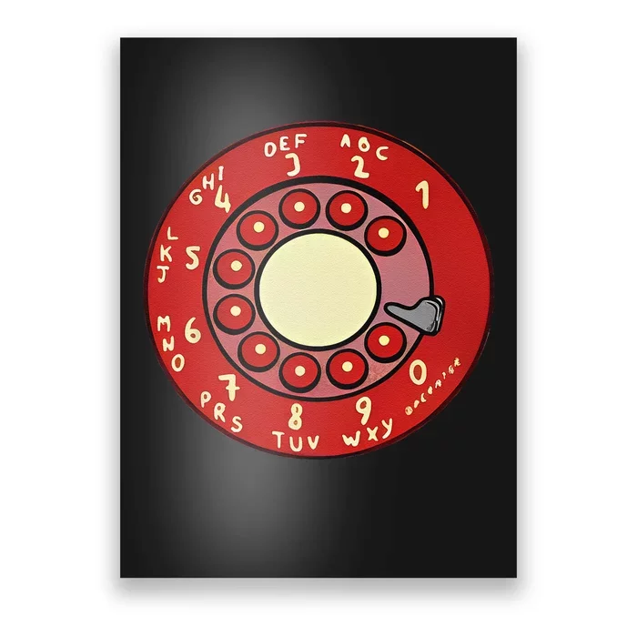 vintage rotary dial phone Poster