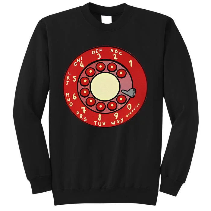 vintage rotary dial phone Tall Sweatshirt