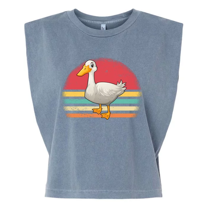 Vintage Retro Duck Gift Garment-Dyed Women's Muscle Tee