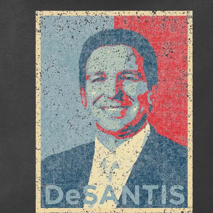 Vote Ron DeSantis For Republican President 2024 Hope Poster Zip Tote Bag