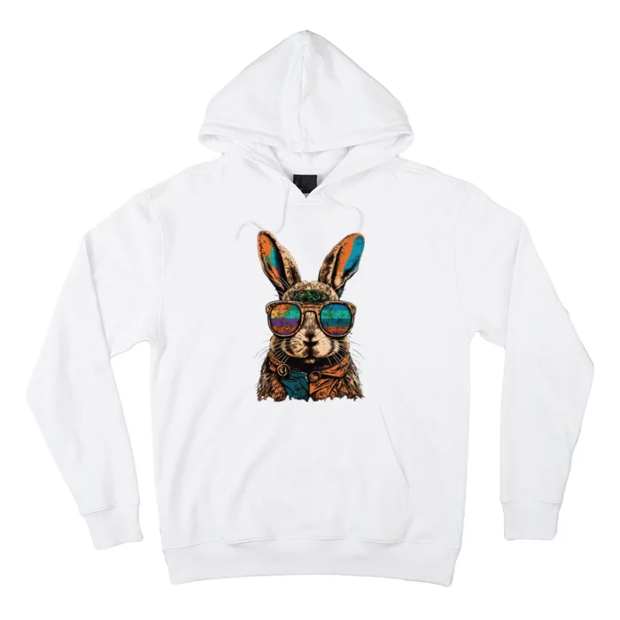 Vintage Rabbit Easter Day Hoodie