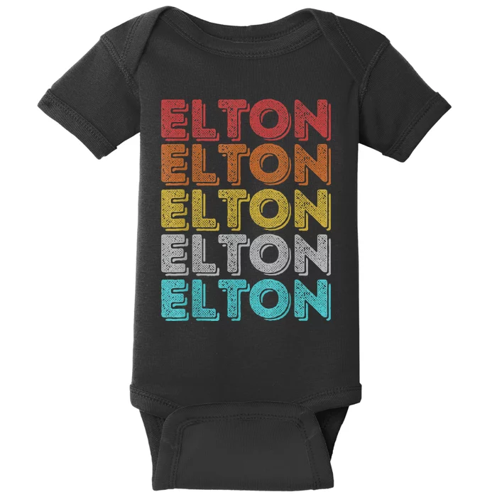 Vintage Retro Elton Baby Bodysuit