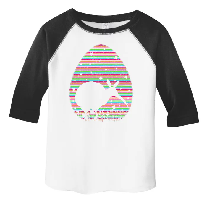 Vintage Retro Easter Egg Lover Kiwi Bird Easter Sunday Toddler Fine Jersey T-Shirt