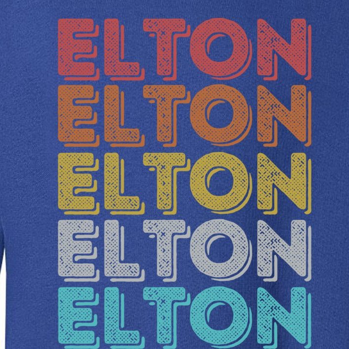 Vintage Retro Elton Gift Toddler Sweatshirt