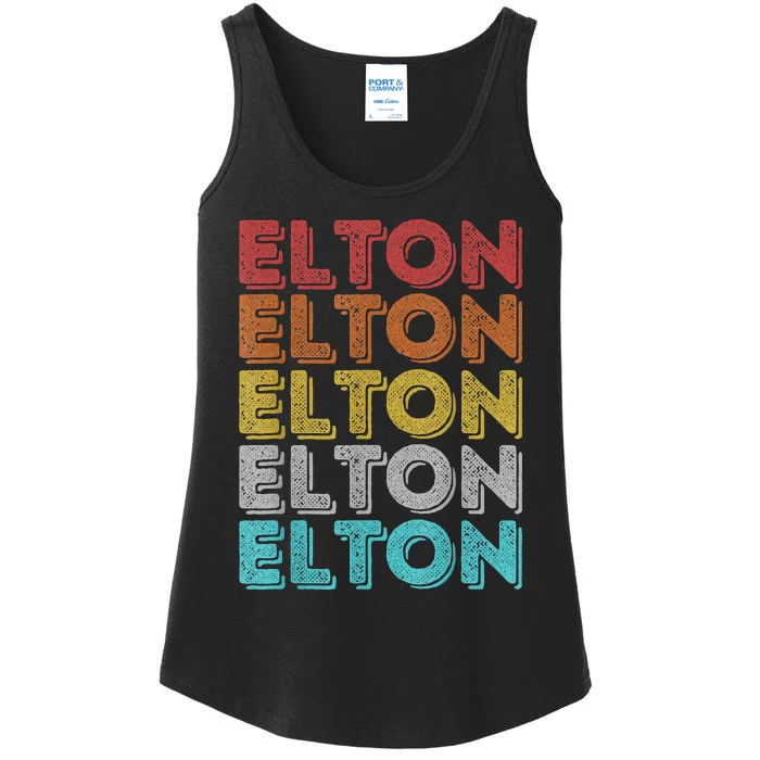 Vintage Retro Elton Ladies Essential Tank