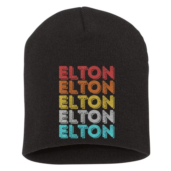 Vintage Retro Elton Short Acrylic Beanie