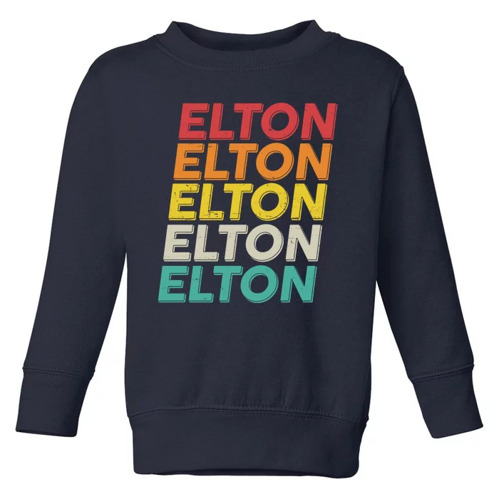 Vintage Retro Elton Toddler Sweatshirt