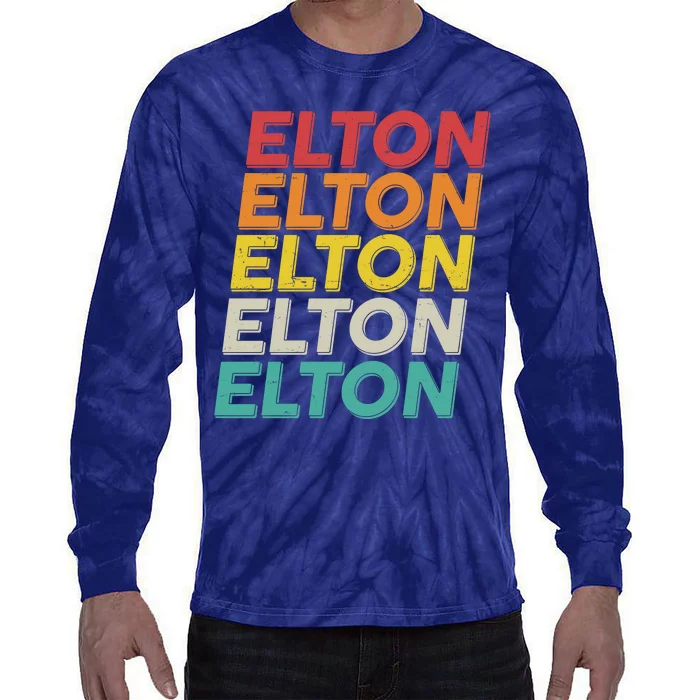 Vintage Retro Elton Tie-Dye Long Sleeve Shirt