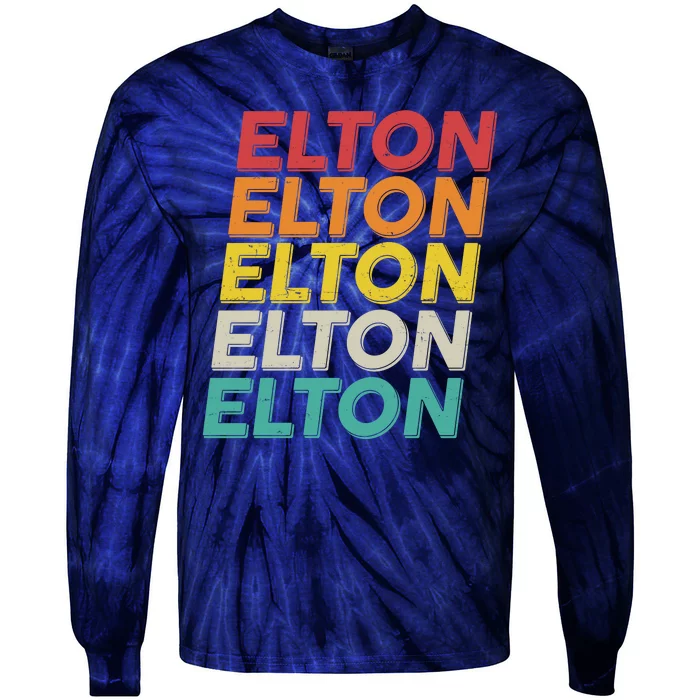 Vintage Retro Elton Tie-Dye Long Sleeve Shirt